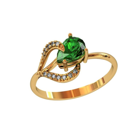 Кольцо из Серебра 925 Приволжский ювелир арт. 262379-FA11FA22, Золочение в два слоя.