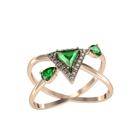 Кольцо из Серебра 925 Приволжский ювелир арт. 262567-FA11FA22, Золочение в два слоя.