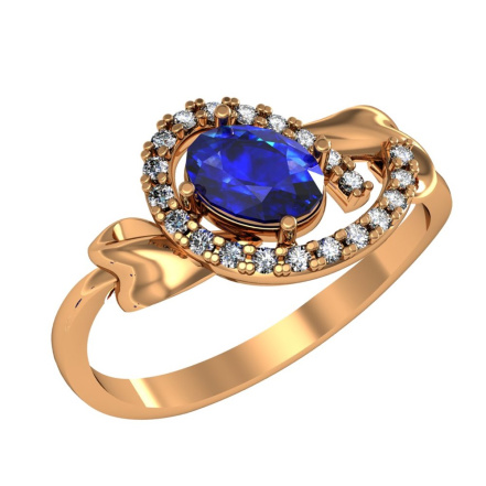 Кольцо из Серебра 925 Приволжский ювелир арт. 262587-FA11FA59, Золочение в два слоя.