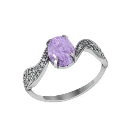 Кольцо из Серебра 925 Приволжский ювелир арт. 271818-CHFA11, Родирование.