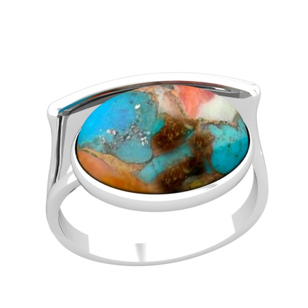 Кольцо из Серебра 925 Приволжский ювелир арт. 281631-UB15, Родирование.