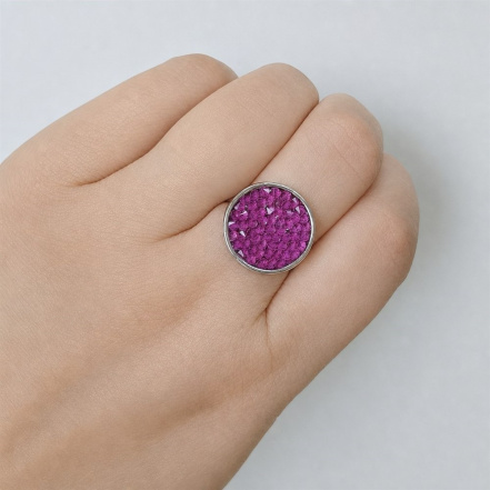 Кольцо из Серебра 925 Приволжский ювелир арт. 291023-KT56, Родирование.