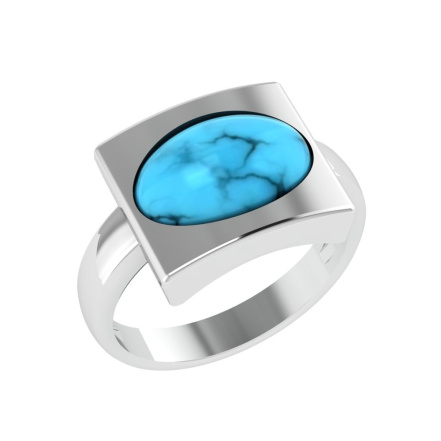 Кольцо из Серебра 925 Приволжский ювелир арт. 291785-BZ, Родирование.