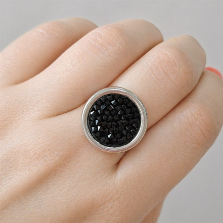 Кольцо из Серебра 925 Приволжский ювелир арт. 291789-KT88, Родирование.