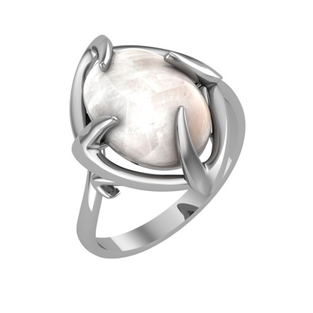 Кольцо из Серебра 925 Приволжский ювелир арт. 291903-NT, Родирование.