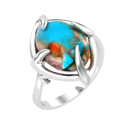 Кольцо из Серебра 925 Приволжский ювелир арт. 291903-UB15, Родирование.