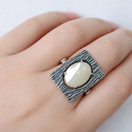 Кольцо из Серебра 925 Приволжский ювелир арт. 293704-PM06, Оксид.