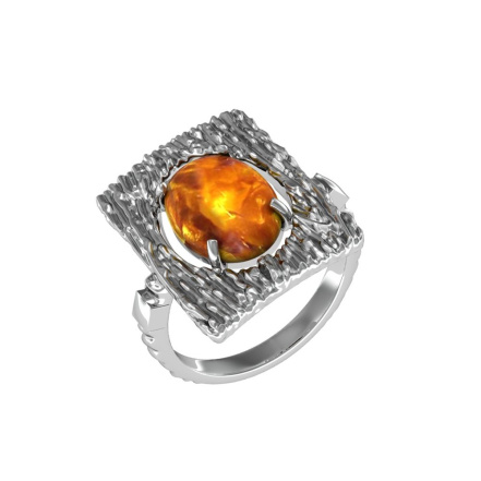 Кольцо из Серебра 925 Приволжский ювелир арт. 293704-YN, Оксид.