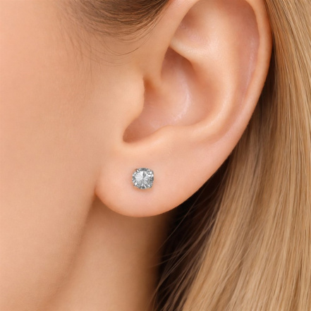 Серьги из Серебра 925 Приволжский ювелир арт. 301012-TP15, Родирование.