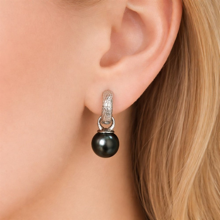 Серьги из Серебра 925 Приволжский ювелир арт. 301046-ZM73, Родирование.