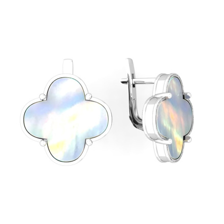 Серьги из Серебра 925 Приволжский ювелир арт. 301095-AG07, Родирование.