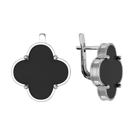 Серьги из Серебра 925 Приволжский ювелир арт. 301095-AG73, Родирование.