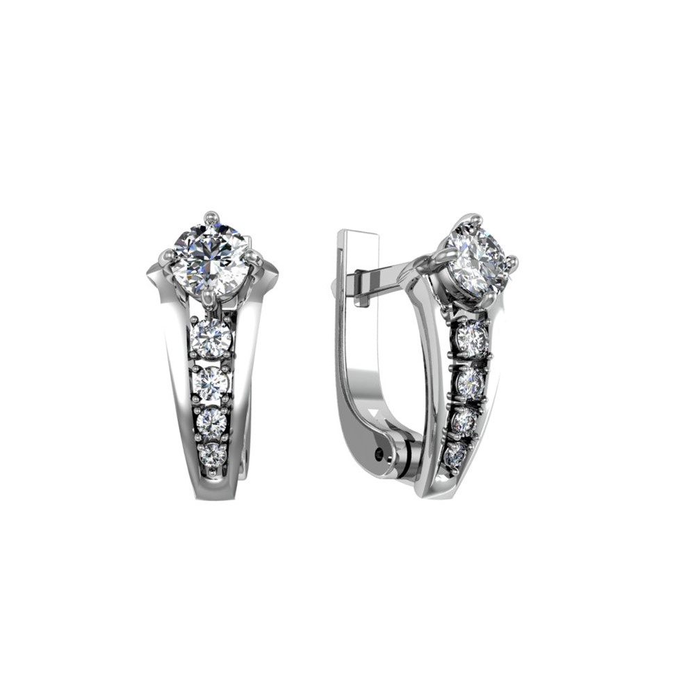 Серьги из Серебра 925 Приволжский ювелир арт. 301154-FA11, Родирование.
