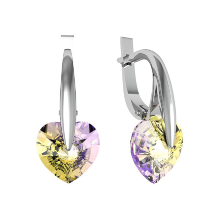 Серьги из Серебра 925 Приволжский ювелир арт. 301223-SW97, Родирование.