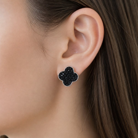 Серьги из Серебра 925 Приволжский ювелир арт. 301224-KT73, Родирование.