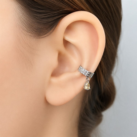Серьга из Серебра 925 Приволжский ювелир арт. 301281-CT20FA11, Родирование.