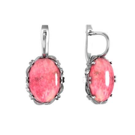 Серьги из Серебра 925 Приволжский ювелир арт. 301285-KR, Родирование.