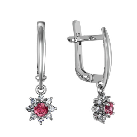 Серьги из Серебра 925 Приволжский ювелир арт. 301288-FA11FA66, Родирование.