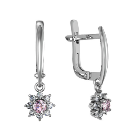 Серьги из Серебра 925 Приволжский ювелир арт. 301288-FA11NK46, Родирование.