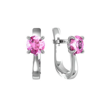 Серьги из Серебра 925 Приволжский ювелир арт. 301295-FA46, Родирование.