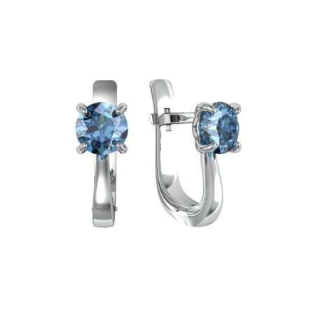 Серьги из Серебра 925 Приволжский ювелир арт. 301295-GH55, Родирование.