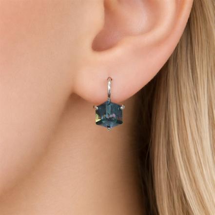 Серьги из Серебра 925 Приволжский ювелир арт. 301307-GH10, Родирование.