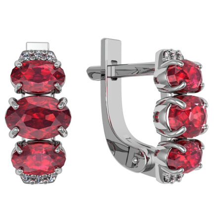 Серьги из Серебра 925 Приволжский ювелир арт. 301357-FA11FA49, Родирование.