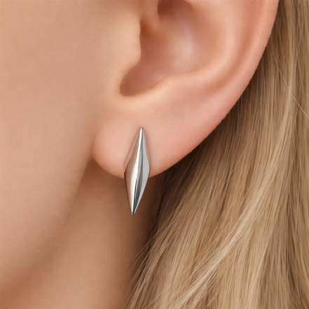 Серьги из Серебра 925 Приволжский ювелир арт. 301367, Родирование.