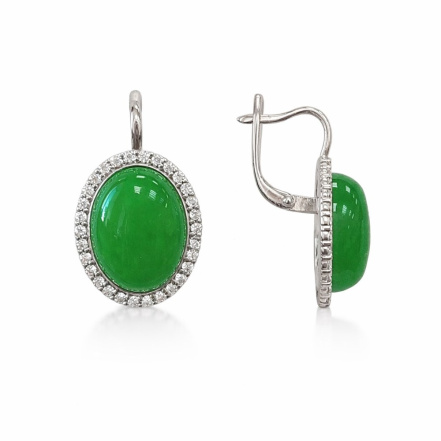 Серьги из Серебра 925 Приволжский ювелир арт. 301389-FA11HP, Родирование.
