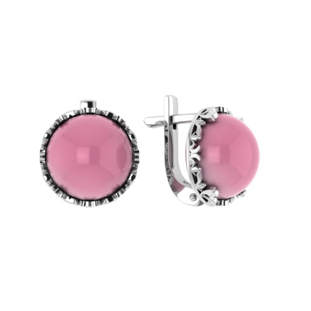 Серьги из Серебра 925 Приволжский ювелир арт. 301392-KR46, Родирование.