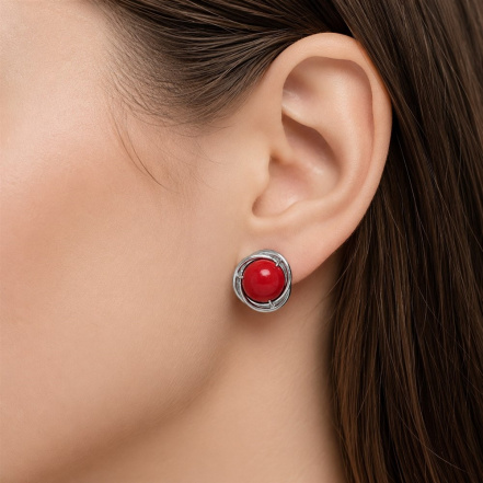 Серьги из Серебра 925 Приволжский ювелир арт. 301396-KR26, Родирование.