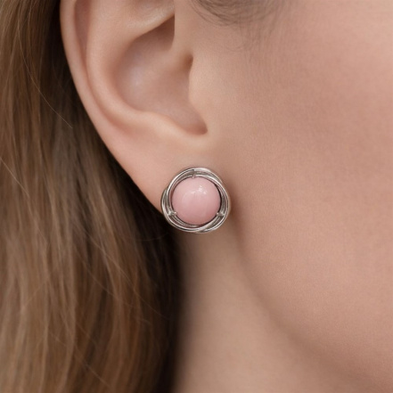 Серьги из Серебра 925 Приволжский ювелир арт. 301396-KR46, Родирование.