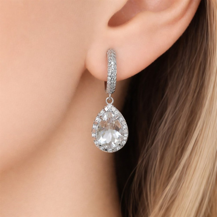 Серьги из Серебра 925 Приволжский ювелир арт. 301400-FA11GH, Родирование.