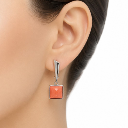 Серьги из Серебра 925 Приволжский ювелир арт. 301406-KR, Родирование.