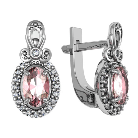 Серьги из Серебра 925 Приволжский ювелир арт. 301537-FA11FA46, Родирование.