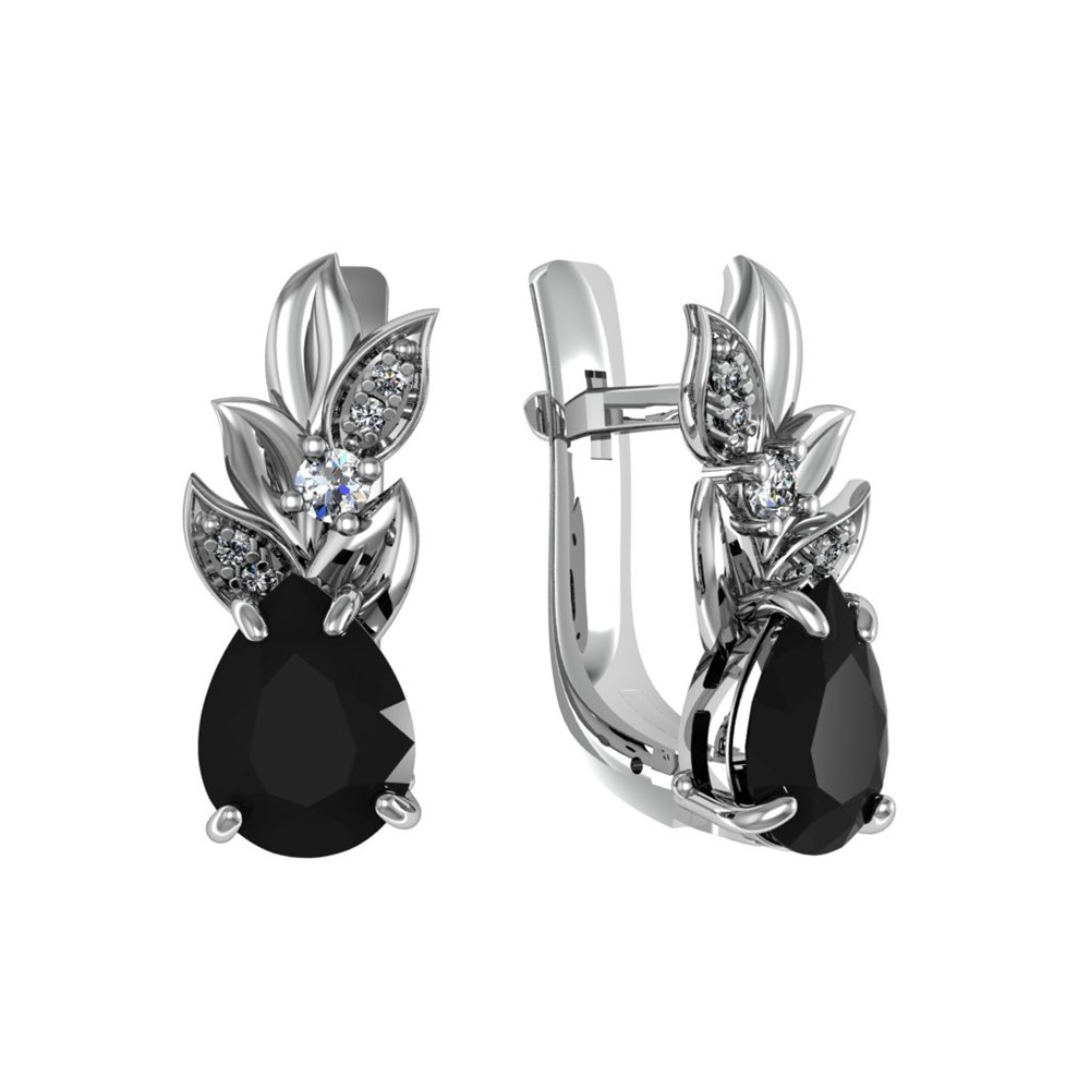 Серьги из Серебра 925 Приволжский ювелир арт. 301543-FA11FA73, Родирование.