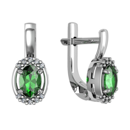 Серьги из Серебра 925 Приволжский ювелир арт. 301599-FA11FA22, Родирование.