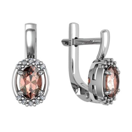 Серьги из Серебра 925 Приволжский ювелир арт. 301599-FA11FA66, Родирование.
