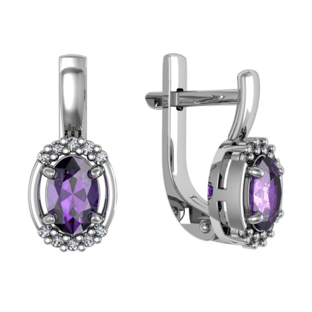 Серьги из Серебра 925 Приволжский ювелир арт. 301599-FA11FA67, Родирование.