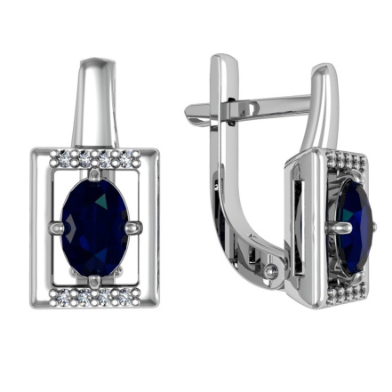 Серьги из Серебра 925 Приволжский ювелир арт. 301600-FA11FA59, Родирование.