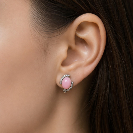 Серьги из Серебра 925 Приволжский ювелир арт. 301720-FA11KR46, Родирование.