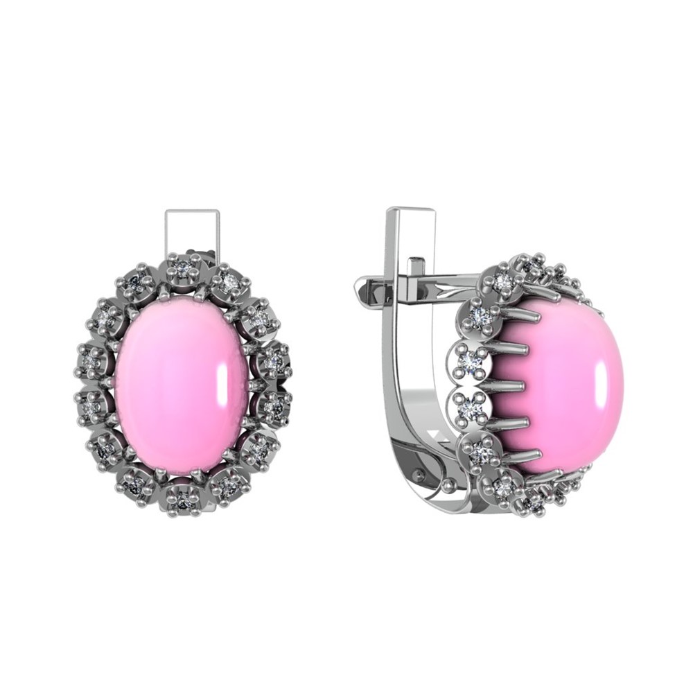 Серьги из Серебра 925 Приволжский ювелир арт. 301721-FA11KR46, Родирование.