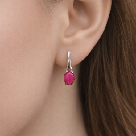 Серьги из Серебра 925 Приволжский ювелир арт. 301728-KD49, Родирование.