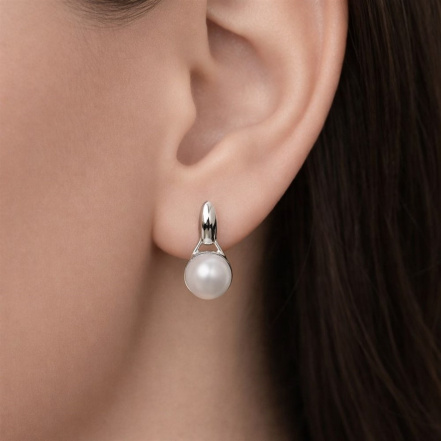 Серьги из Серебра 925 Приволжский ювелир арт. 301764-ZM07, Родирование.