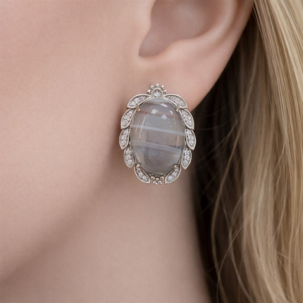 Серьги из Серебра 925 Приволжский ювелир арт. 301813-BAFA11, Родирование.