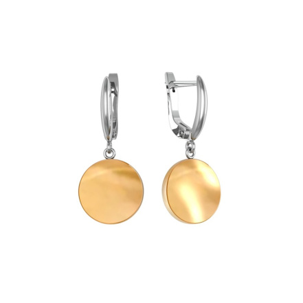 Серьги из Серебра 925 Приволжский ювелир арт. 301846-PM06, Родирование.