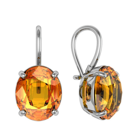 Серьги из Серебра 925 Приволжский ювелир арт. 301854-GH42, Родирование.