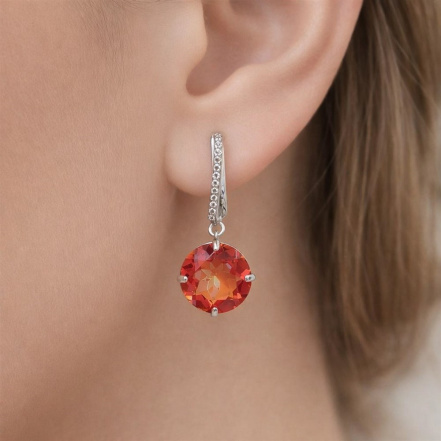 Серьги из Серебра 925 Приволжский ювелир арт. 301856-FA11GH42, Родирование.