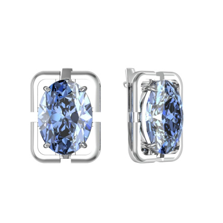 Серьги из Серебра 925 Приволжский ювелир арт. 301860-GH55, Родирование.