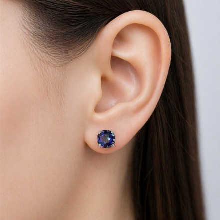 Серьги из Серебра 925 Приволжский ювелир арт. 301861-GH10, Родирование.